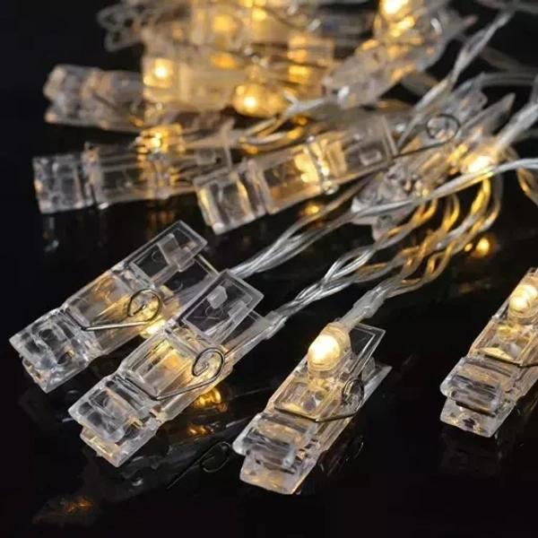 16 led Photo Clips Corded Electric Fairy Twinkle Lights, Wedding Party Christmas Home Decor Lights for