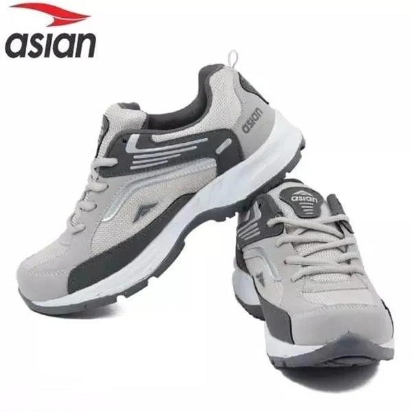 ASIAN Men's FUTURE-01 Grey Sports Running Walking & Gym LIghtWeight Stylish Shoes for Boys & Men