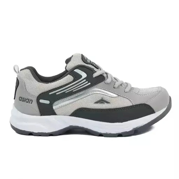 ASIAN Men's FUTURE-01 Grey Sports Running Walking & Gym LIghtWeight Stylish Shoes for Boys & Men