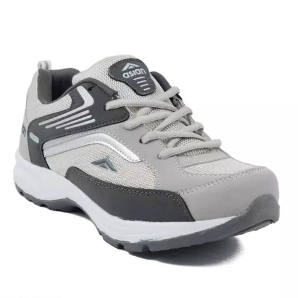 ASIAN Men's FUTURE-01 Grey Sports Running Walking & Gym LIghtWeight Stylish Shoes for Boys & Men