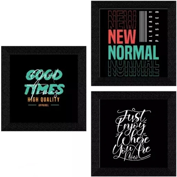 SAF Set of 3 motivational quotes UV Textured Sybthetic Frame Painting Home Decorative Gift Item 10 Inch X 30 Inch