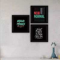 SAF Set of 3 motivational quotes UV Textured Sybthetic Frame Painting Home Decorative Gift Item 10 Inch X 30 Inch