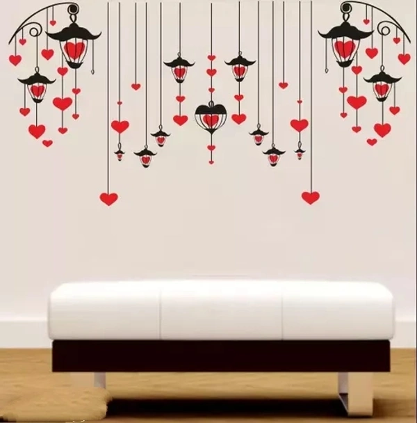 Saiii Designs Heart Wall Sticker to add life to your Walls (Medium)