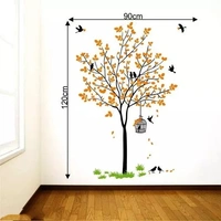 Orange Tree With Birds Cage And Nest