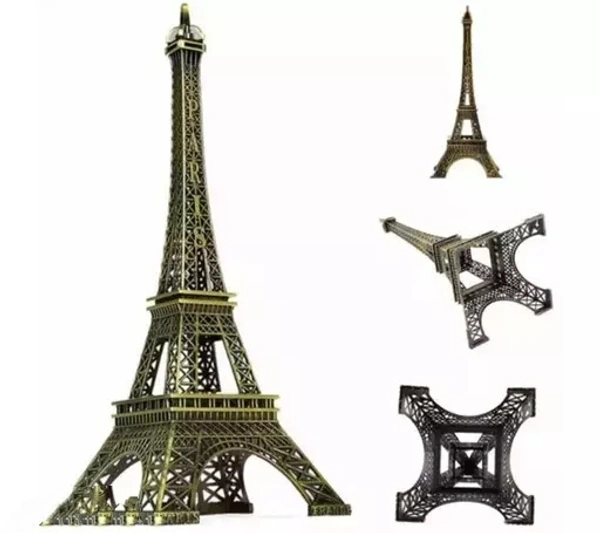 Grace Enterprises Eiffel Tower Paris Souvenir Metal Decorative Showpiece | Home and Office Decor | 18Cm