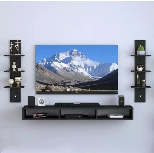 TRB Handicrafts Wooden TV Entertainment Unit/Wall Set Top Box Shelf Stand/TV Cabinet for Wall/Set Top Box Holder for Home/TV Stand Unit for Wall for Living Room