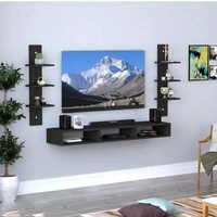 TRB Handicrafts Wooden TV Entertainment Unit/Wall Set Top Box Shelf Stand/TV Cabinet for Wall/Set Top Box Holder for Home/TV Stand Unit for Wall for Living Room