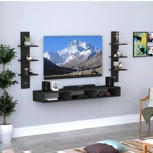 TRB Handicrafts Wooden TV Entertainment Unit/Wall Set Top Box Shelf Stand/TV Cabinet for Wall/Set Top Box Holder for Home/TV Stand Unit for Wall for Living Room
