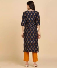 Women Kurta And Pant set Crepe - S