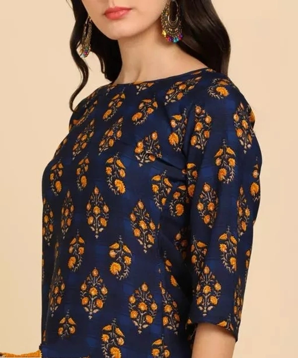 Women Kurta And Pant set Crepe - M