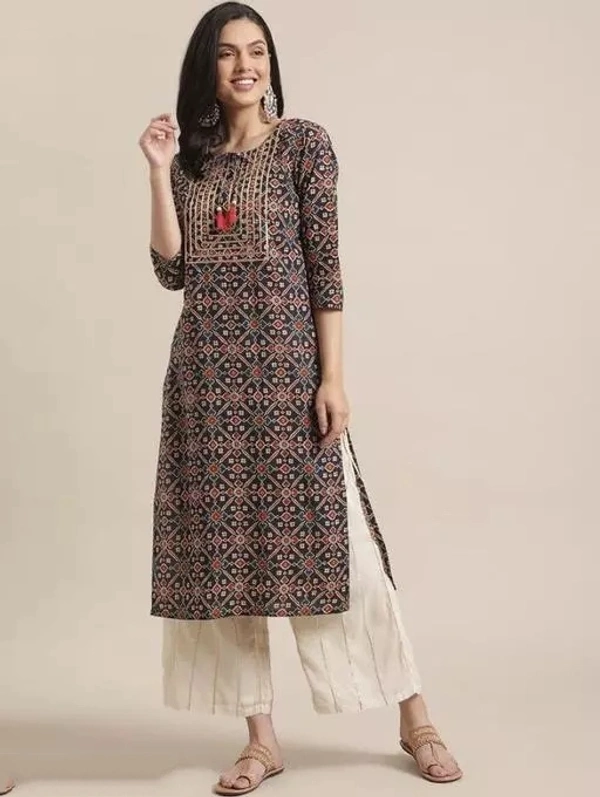 WOMEN GIRLS PRINTED KURTI - M