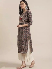 WOMEN GIRLS PRINTED KURTI - L