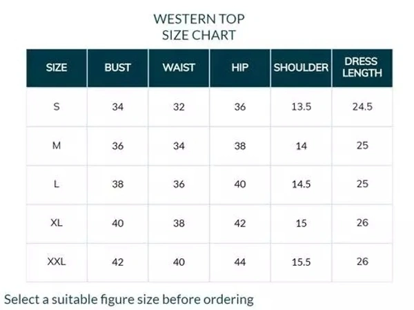 OK QUEST Pink and White Crepe Western Top for women - S