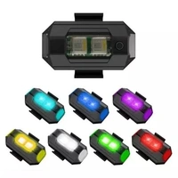 Universal LED Anti-collision Warning Light Mini Signal Light Drone with Strobe Light 7 Colors Turn Signal Pack Of 1
