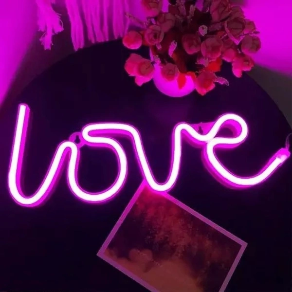 Love Neon Led Light Sign for Love Room Decoration