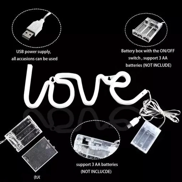 Love Neon Led Light Sign for Love Room Decoration