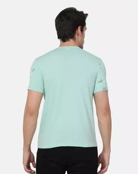 Cotton Multicolor Short Sleeves Printed Tshirts - L