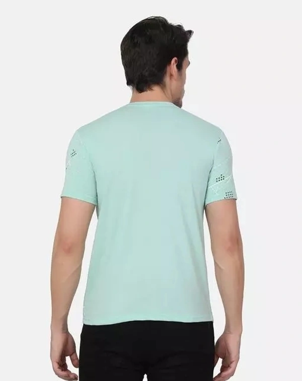 Cotton Multicolor Short Sleeves Printed Tshirts - L