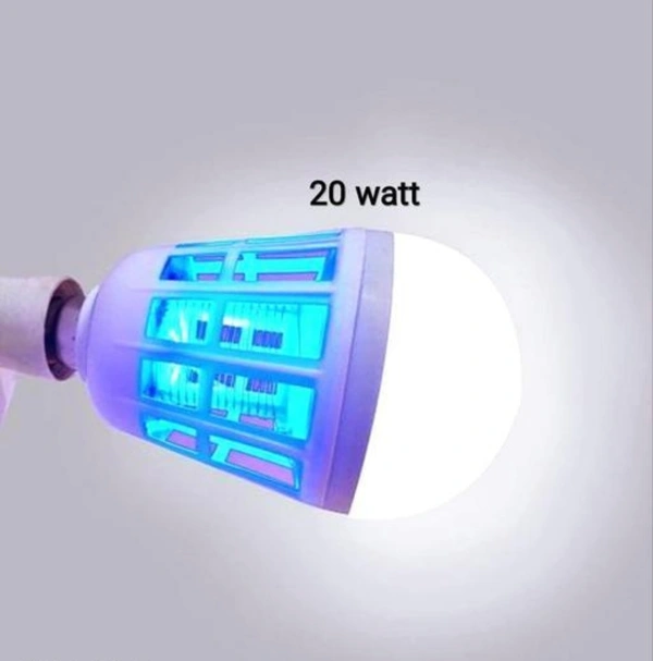 Bug Zapper Light Bulbs, Mosquito Killer Lamp, Electronic Insect & Fly Killer - Built in Insect Trap, Fits in 110V E26/E27 Light Bulb Socket for Indoor Outdoor Porch Patio Backyard