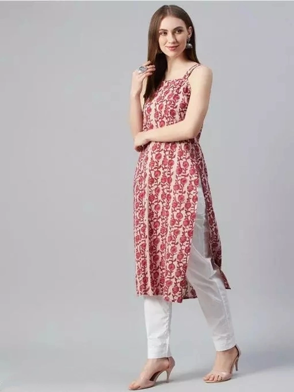 Pure cotton Cut sleeves Kurti for women - XS