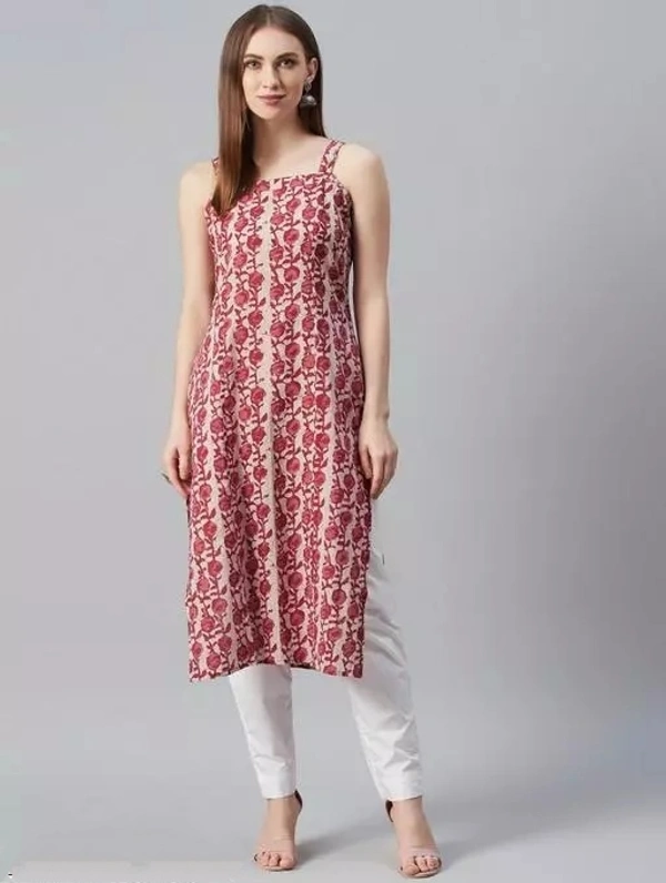 Pure cotton Cut sleeves Kurti for women - XS