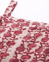 Pure cotton Cut sleeves Kurti for women - XS