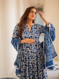 Cotton printed chunni set - XXXL