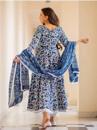 Cotton printed chunni set - 4XL
