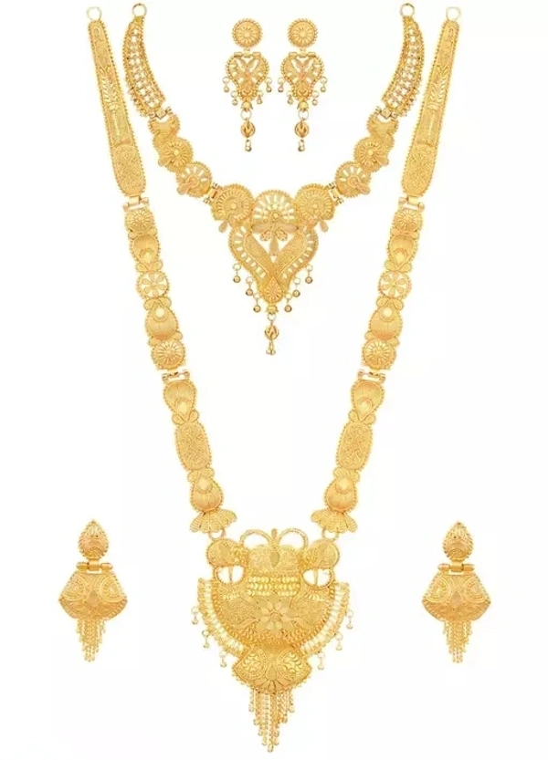 Combo Of Two One Gram Gold Choker Set And Long Rani Haar With Matching Earrings