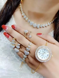 Beautiful American Diamond Jewellery Set