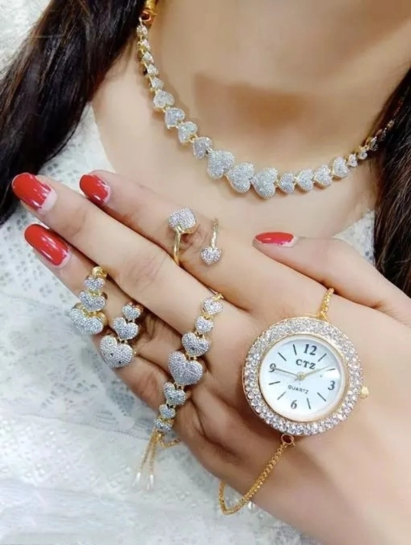 Beautiful American Diamond Jewellery Set