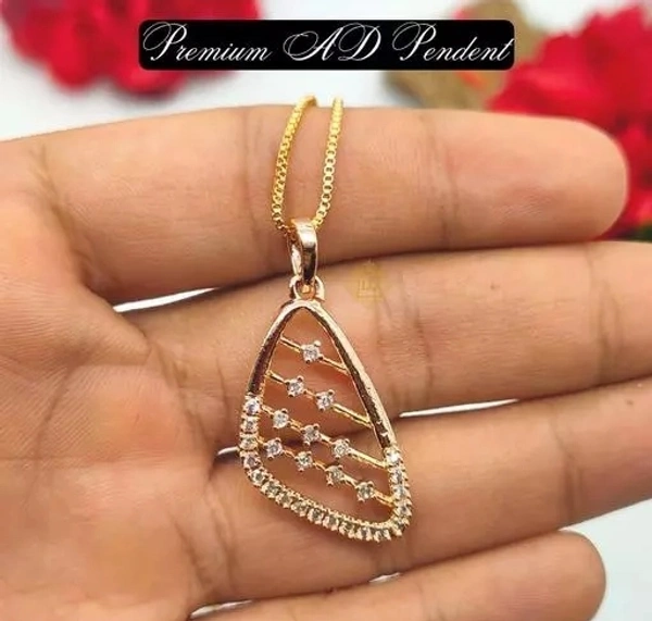 AD Rose Gold Pedent Set