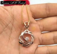 AD Rose Gold Pedent Set