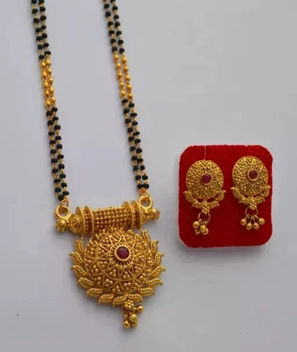 Elegent mangalsutra with earrings
