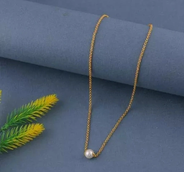 Vesture Knot Combo Of 4 Heartbeat & Butterfly/Titli Pendal Chain In Rose Gold Platted And Pearl & Diamond Pendant Chain In Gold Platting For Girl's & Women's (Buy 2 Get 2 Free)