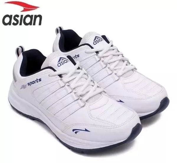 ASIAN Men's COSCO White Sports Running Walking & Gym LIghtWeight Stylish Shoes for Boys & Men - 7