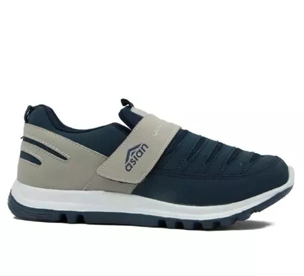 Asian Green Solid Running Shoes For Men - 7