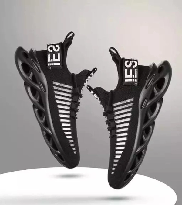 Black Printed Sneakers For Me - 9