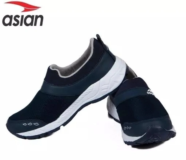ASIAN Men's FUTURE-04 Navy Sports Running Walking & Gym LIghtWeight Stylish Shoes for Boys & Men - 8
