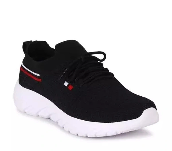 Black Solid Running Shoes For Men - 9