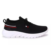 Black Solid Running Shoes For Men - 9