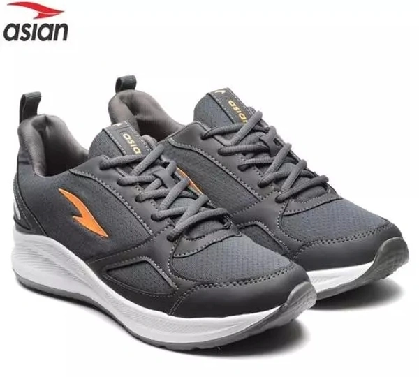 ASIAN Men's EXPRESS-10 Grey Sports Running Walking & Gym LIghtWeight Stylish Shoes for Boys & Men - 10