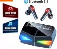 M 28 TWS GAMING Bluetooth Wireless earbuds With Power bank Headset with 5D Stereo Sound, Light weight Ergonomic Wireless set ( BLACK COLOR )