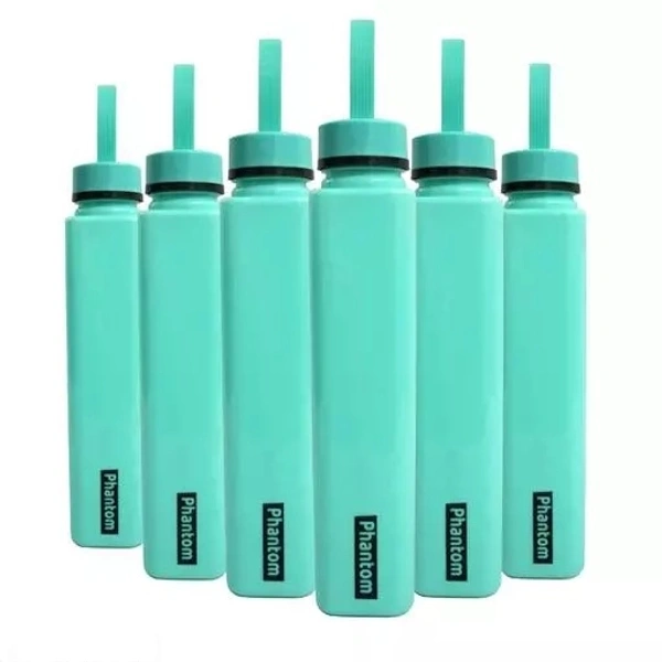 KITCHEN QUEEN 1000ML Phantom print Water Bottle for Fridge, for Home, Office, Gym & School Boy 1000ml Bottle (Pack of 6 Blue color, Plastic)