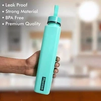 KITCHEN QUEEN 1000ML Phantom print Water Bottle for Fridge, for Home, Office, Gym & School Boy 1000ml Bottle (Pack of 6 Blue color, Plastic)
