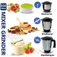 Mixie 500 watt Black 3 Jar