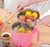 Electric Multifunction Cooking Pot 1.5 Litre Multi-Purpose Cooker Rice Cooker, Food Steamer, Egg Roll Maker, Travel Cooker, Slow Cooker, Egg Cooker, Egg Boiler (1.5 L, Multicolor)