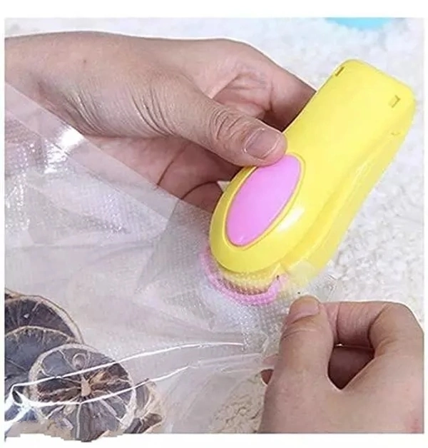 Heat Seal Mini Food Sealer-Impulse Machine for Sealing Plastic Bags Packaging (Multi Color) (Pack Of 1)