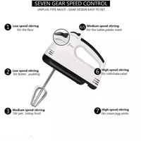 Hand Mixer Blender for Cake, Egg Beater Machine Cream Electric Hand Blender for Cake Mixing Whipping Machine Hand Beater | Electric Egg Beater(260 W) (Whitecolor)