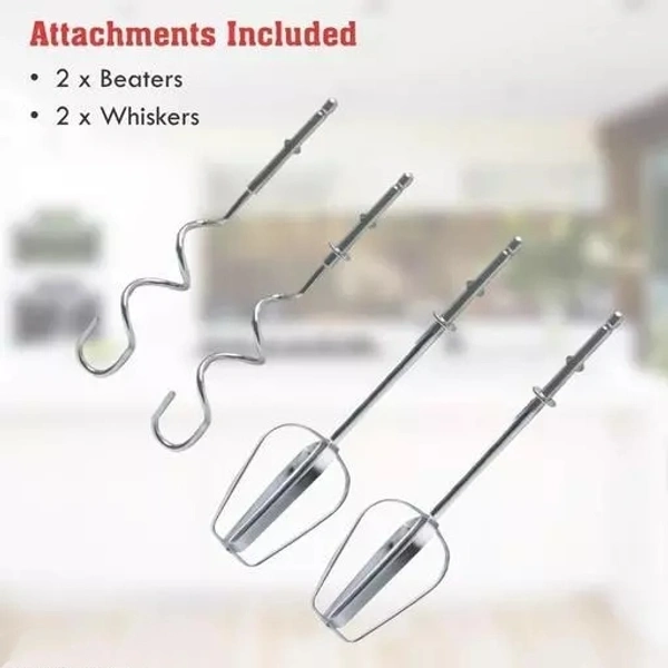 Hand Mixer Blender for Cake, Egg Beater Machine Cream Electric Hand Blender for Cake Mixing Whipping Machine Hand Beater | Electric Egg Beater(260 W) (Whitecolor)